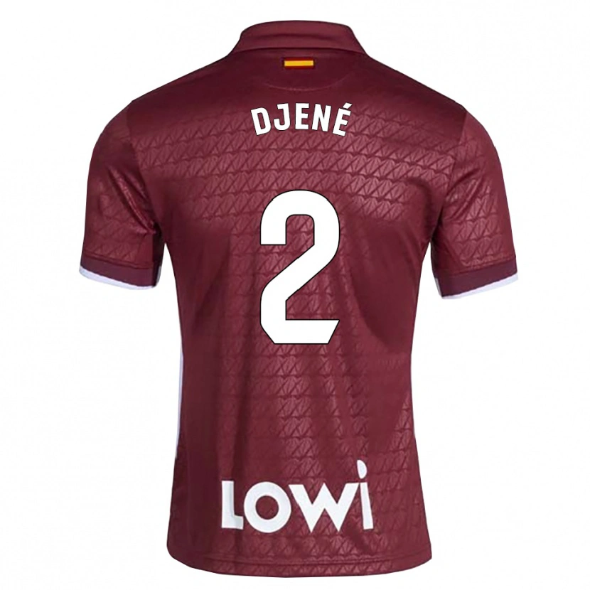 Danxen Mulher Camisola Dakonam Djené #2 Vermelho Escuro Branco Alternativa 2026/27 Camisa Brasil