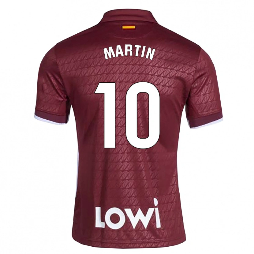 Danxen Mulher Camisola Adrián Martín #10 Vermelho Escuro Branco Alternativa 2026/27 Camisa Brasil