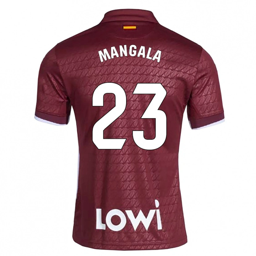 Danxen Mulher Camisola Orel Mangala #23 Vermelho Escuro Branco Alternativa 2026/27 Camisa Brasil