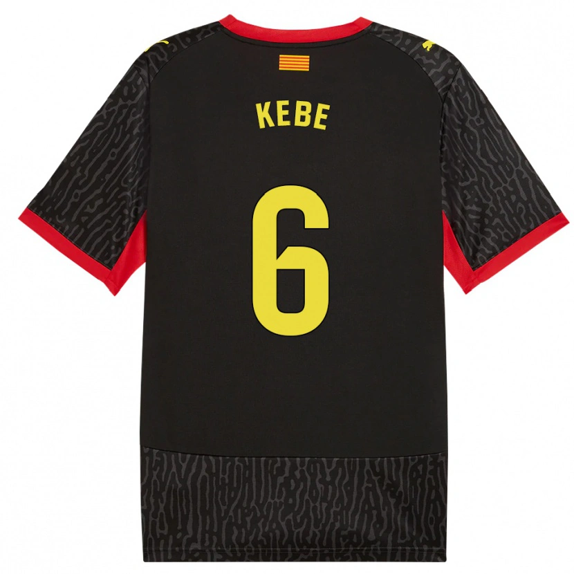 Danxen Mulher Camisola Ibrahima Kébé #6 Preto Amarelo Vermelho Alternativa 2026/27 Camisa Brasil