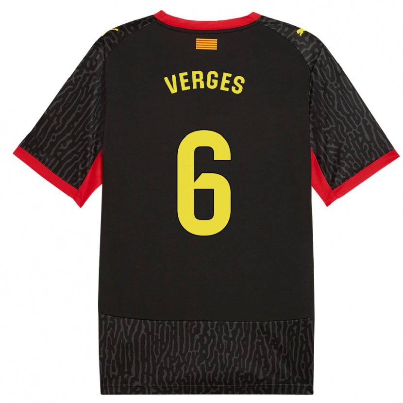 Danxen Mulher Camisola Mar Vergés #6 Preto Amarelo Vermelho Alternativa 2026/27 Camisa Brasil