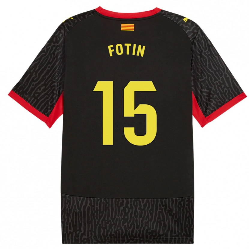 Danxen Mulher Camisola Rareș Fotin #15 Preto Amarelo Vermelho Alternativa 2026/27 Camisa Brasil