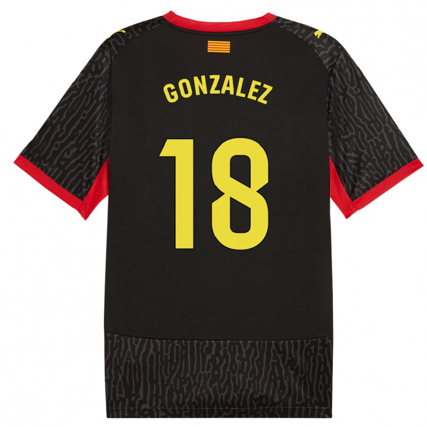 Danxen Mulher Camisola Gerard Gonzalez #18 Preto Amarelo Vermelho Alternativa 2026/27 Camisa Brasil