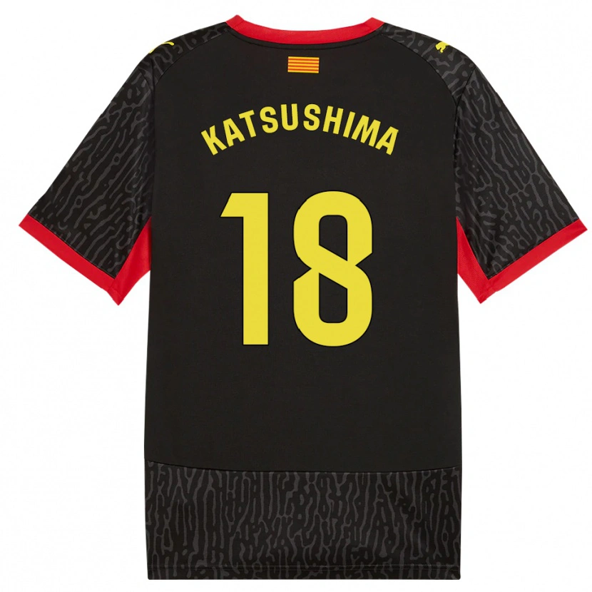 Danxen Mulher Camisola Shinnosuke Katsushima #18 Preto Amarelo Vermelho Alternativa 2026/27 Camisa Brasil