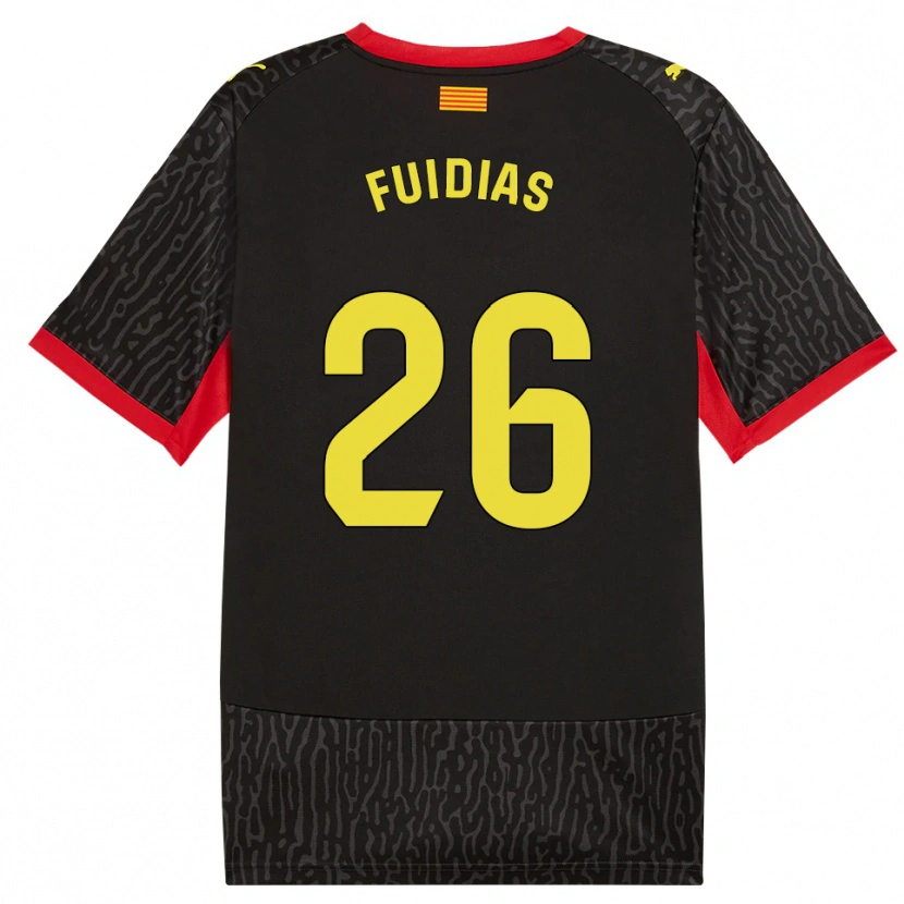 Danxen Mulher Camisola Toni Fuidias #26 Preto Amarelo Vermelho Alternativa 2026/27 Camisa Brasil