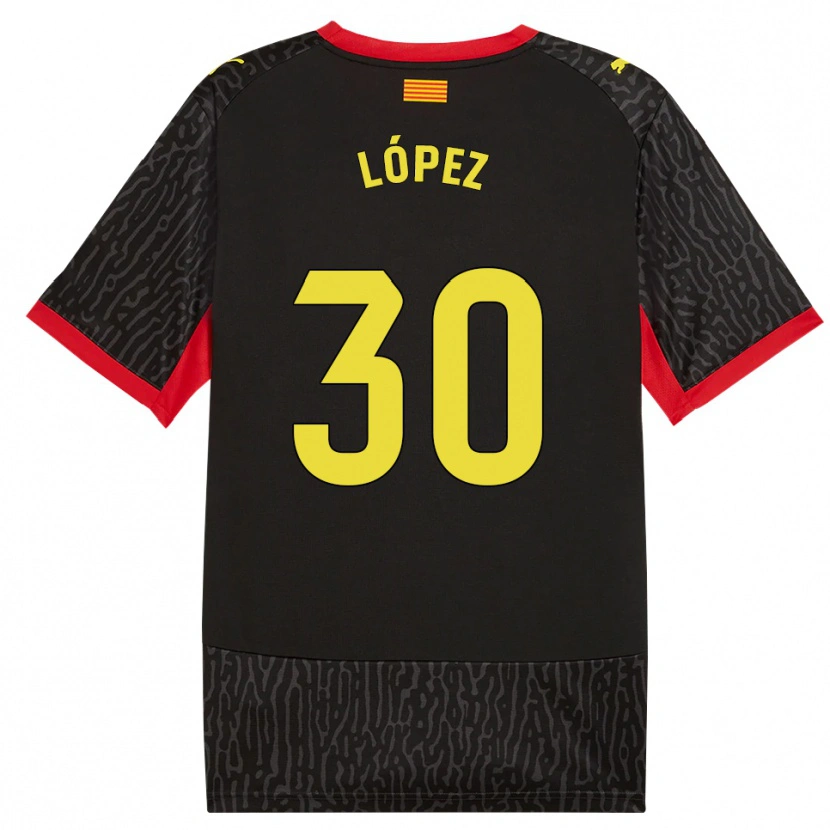 Danxen Mulher Camisola Pau López #30 Preto Amarelo Vermelho Alternativa 2026/27 Camisa Brasil