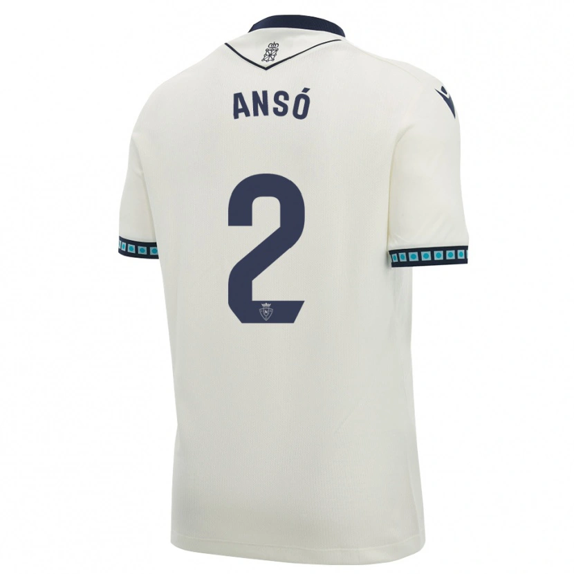 Danxen Mulher Camisola Mikel Ansó #2 Branco Preto Azul Céu Claro Alternativa 2026/27 Camisa Brasil