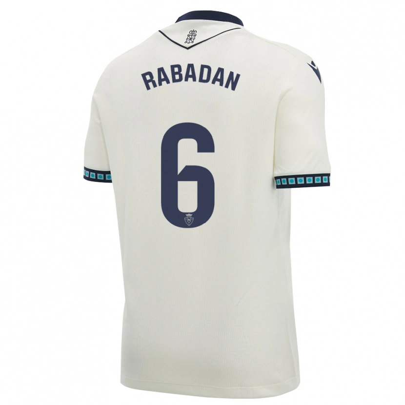Danxen Mulher Camisola David Rabadán #6 Branco Preto Azul Céu Claro Alternativa 2026/27 Camisa Brasil