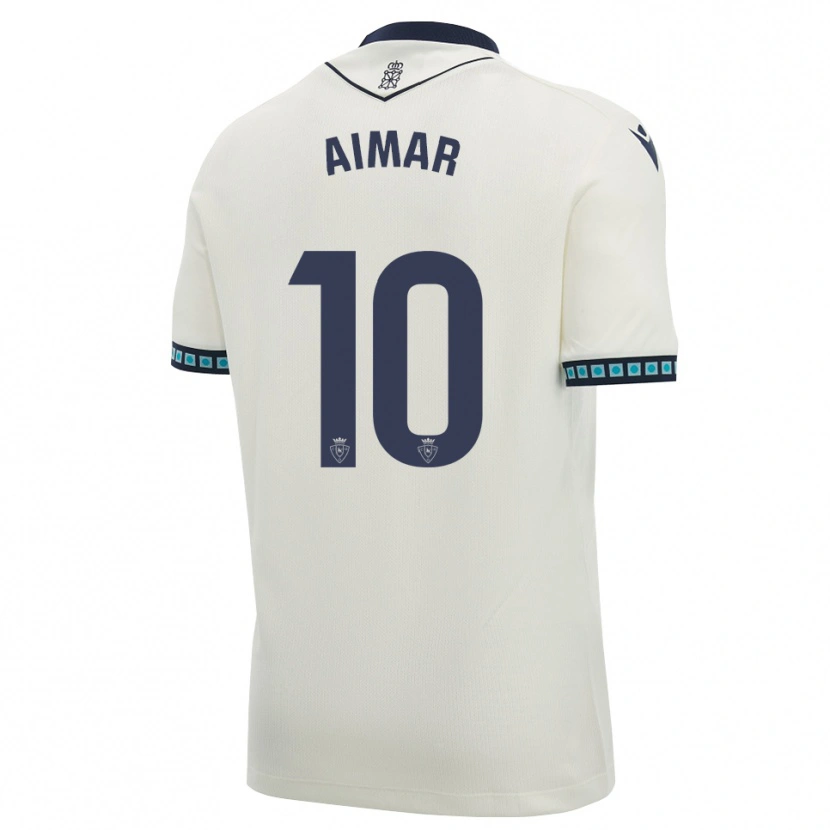 Danxen Mulher Camisola Aimar Oroz #10 Branco Preto Azul Céu Claro Alternativa 2026/27 Camisa Brasil