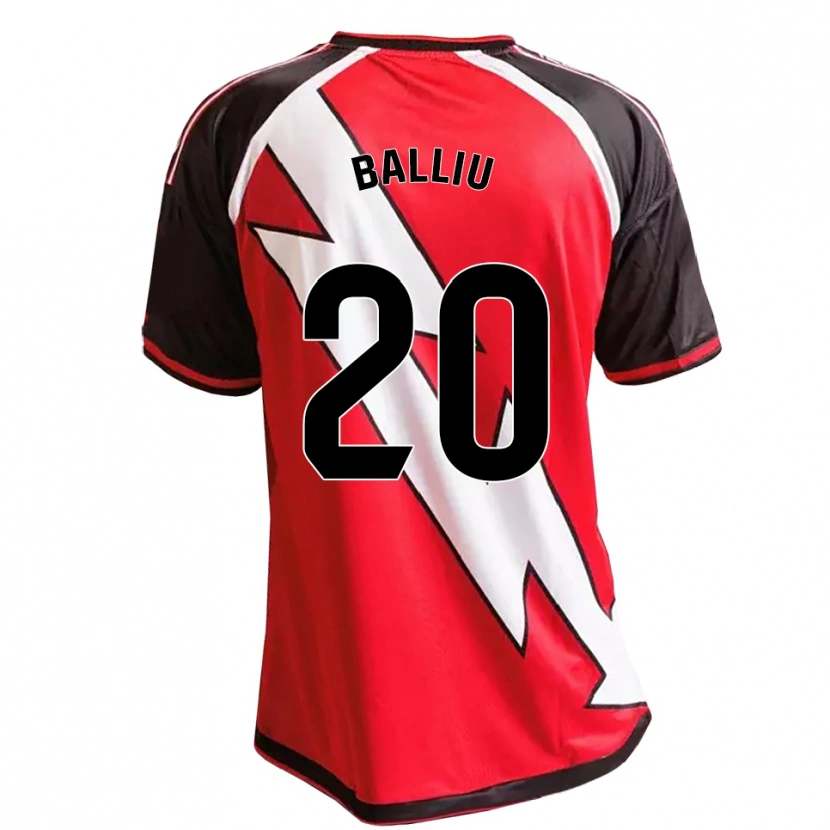 Danxen Mulher Camisola Iván Balliu #20 Vermelho Preto Branco Alternativa 2026/27 Camisa Brasil