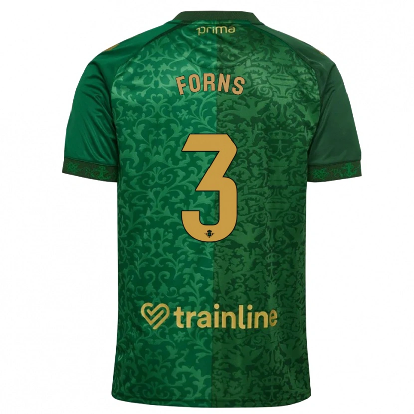 Danxen Mulher Camisola Ian Forns #3 Verde Floresta Dourado Escuro Alternativa 2026/27 Camisa Brasil