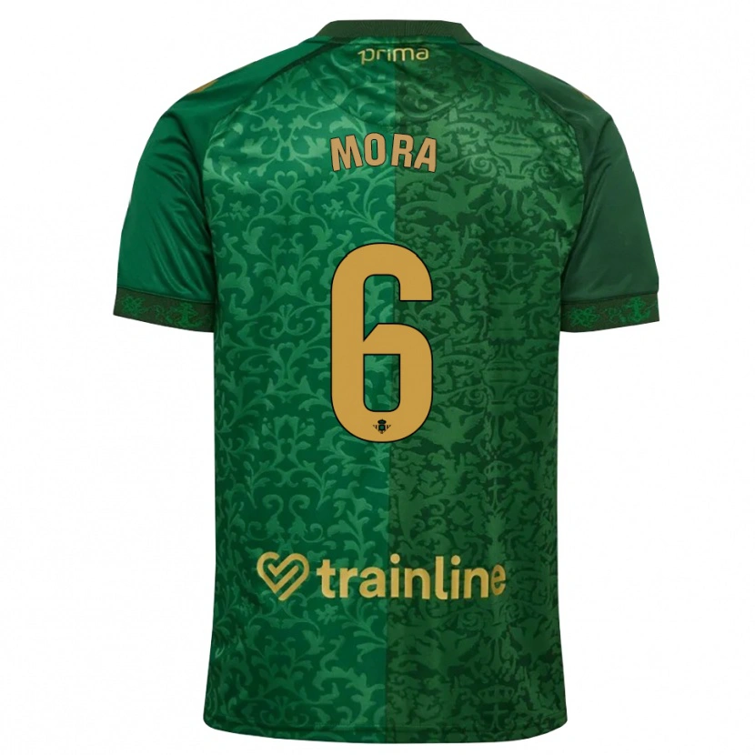 Danxen Mulher Camisola Marcos Mora #6 Verde Floresta Dourado Escuro Alternativa 2026/27 Camisa Brasil