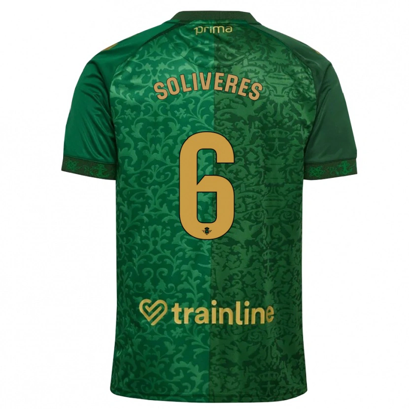 Danxen Mulher Camisola Gema Soliveres #6 Verde Floresta Dourado Escuro Alternativa 2026/27 Camisa Brasil
