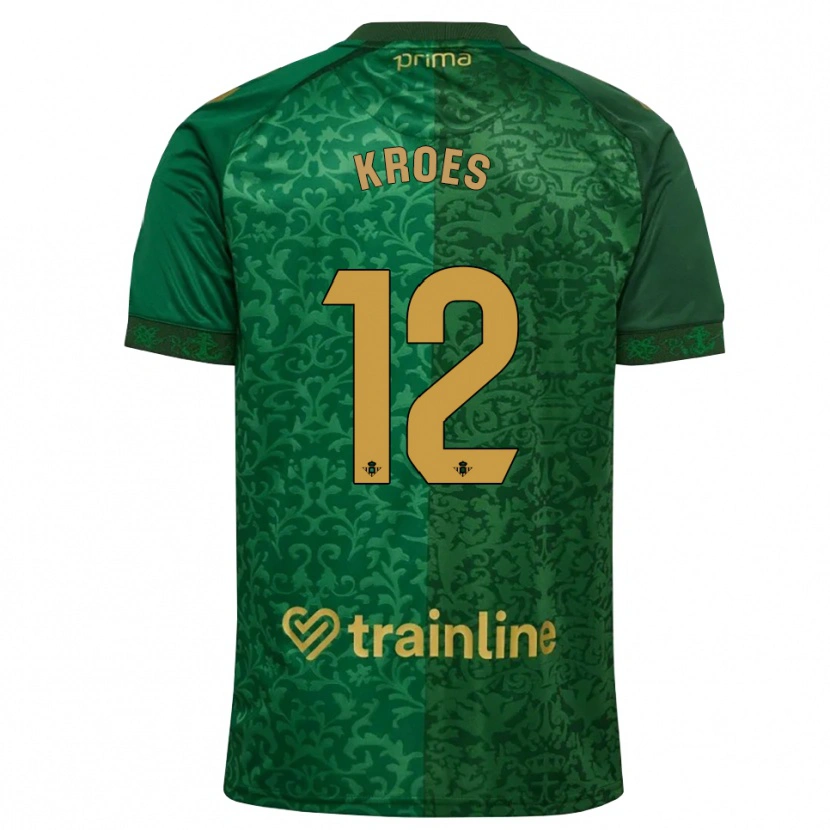 Danxen Mulher Camisola Victor Kroes #12 Verde Floresta Dourado Escuro Alternativa 2026/27 Camisa Brasil