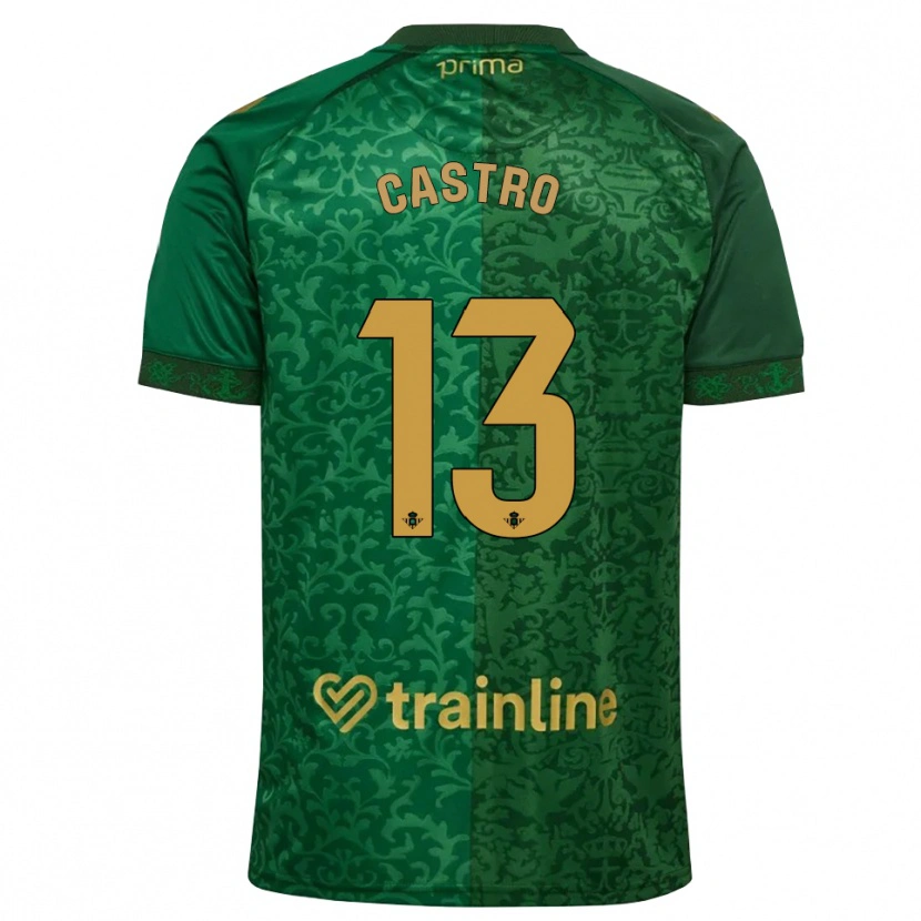 Danxen Mulher Camisola Danel Castro #13 Verde Floresta Dourado Escuro Alternativa 2026/27 Camisa Brasil