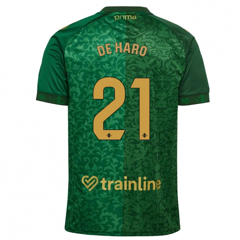 Danxen Mulher Camisola Alberto De Haro #21 Verde Floresta Dourado Escuro Alternativa 2026/27 Camisa Brasil
