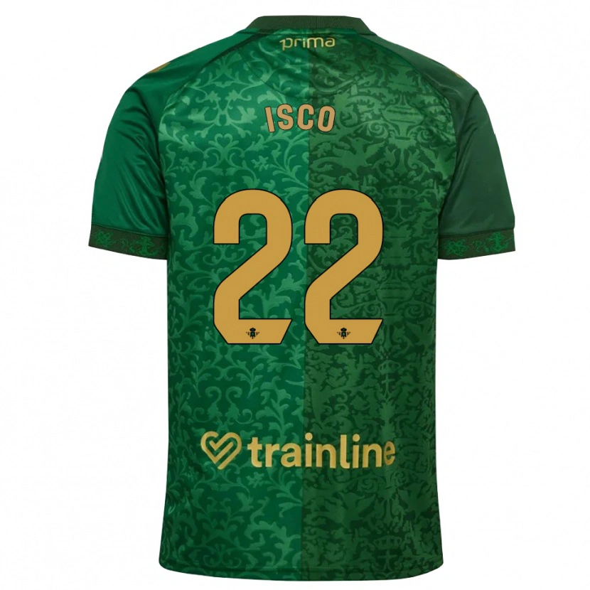 Danxen Mulher Camisola Isco #22 Verde Floresta Dourado Escuro Alternativa 2026/27 Camisa Brasil