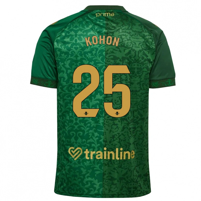 Danxen Mulher Camisola Rudy Kohon #25 Verde Floresta Dourado Escuro Alternativa 2026/27 Camisa Brasil