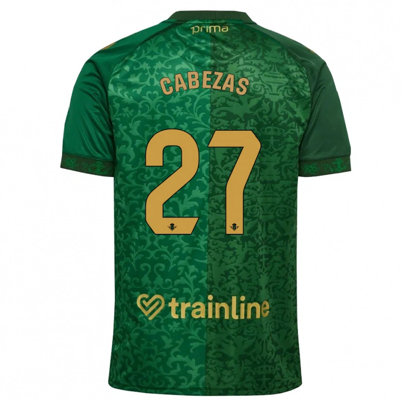 Danxen Mulher Camisola Ángela Cabezas #27 Verde Floresta Dourado Escuro Alternativa 2026/27 Camisa Brasil