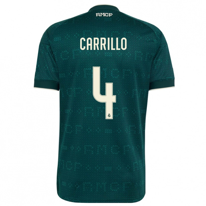 Danxen Mulher Camisola Alvaro Carrillo #4 Cinza Ardósia Escuro Branco Alternativa 2026/27 Camisa Brasil