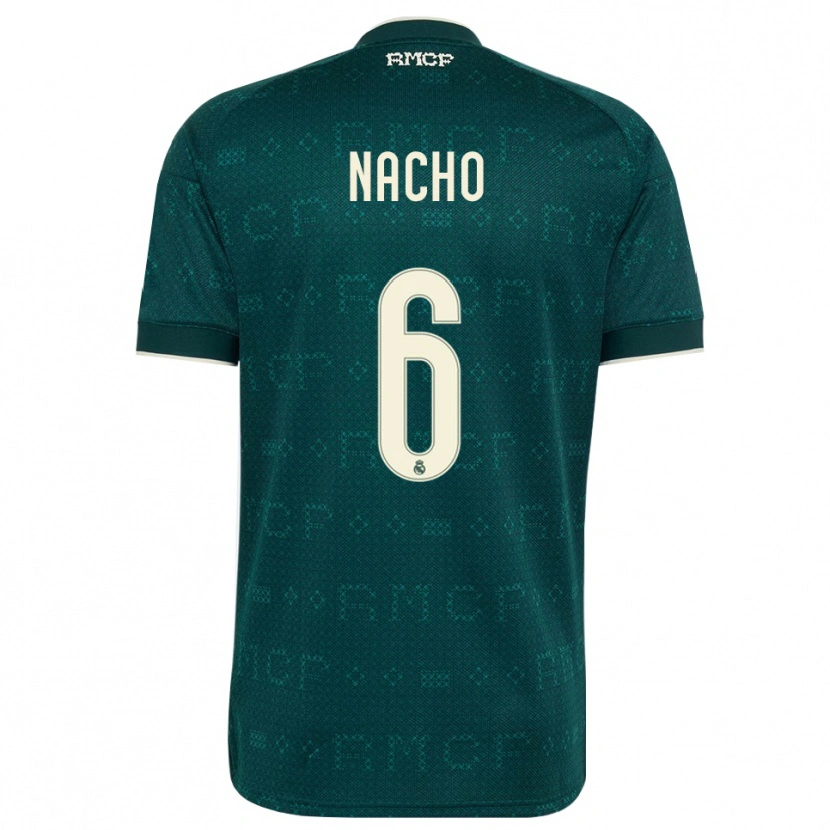 Danxen Mulher Camisola Nacho Fernandez #6 Cinza Ardósia Escuro Branco Alternativa 2026/27 Camisa Brasil