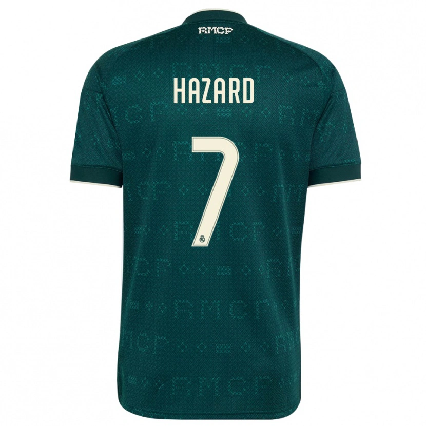 Danxen Mulher Camisola Eden Hazard #7 Cinza Ardósia Escuro Branco Alternativa 2026/27 Camisa Brasil