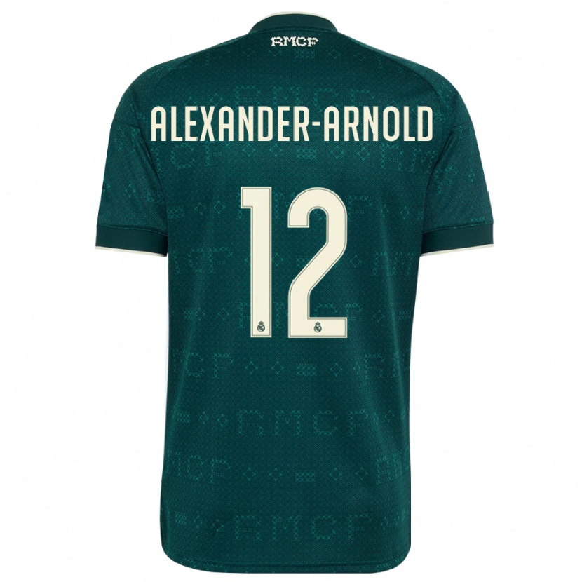 Danxen Mulher Camisola Trent Alexander-Arnold #12 Cinza Ardósia Escuro Branco Alternativa 2026/27 Camisa Brasil