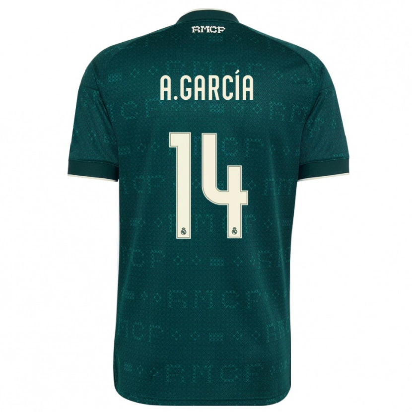 Danxen Mulher Camisola Aimar García #14 Cinza Ardósia Escuro Branco Alternativa 2026/27 Camisa Brasil