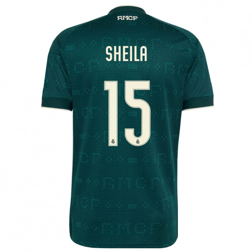 Danxen Mulher Camisola Sheila García #15 Cinza Ardósia Escuro Branco Alternativa 2026/27 Camisa Brasil