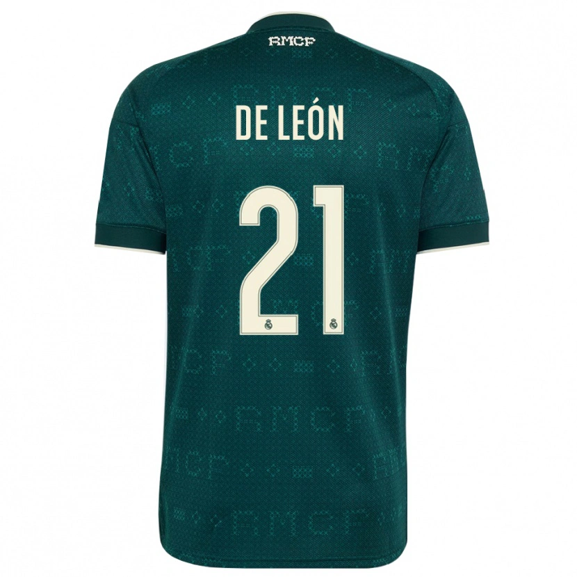 Danxen Mulher Camisola Jeremy De León #21 Cinza Ardósia Escuro Branco Alternativa 2026/27 Camisa Brasil