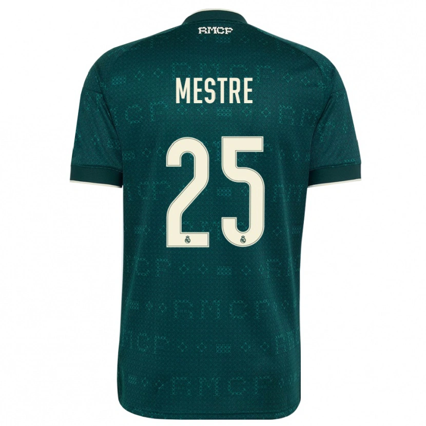 Danxen Mulher Camisola Sergio Mestre #25 Cinza Ardósia Escuro Branco Alternativa 2026/27 Camisa Brasil