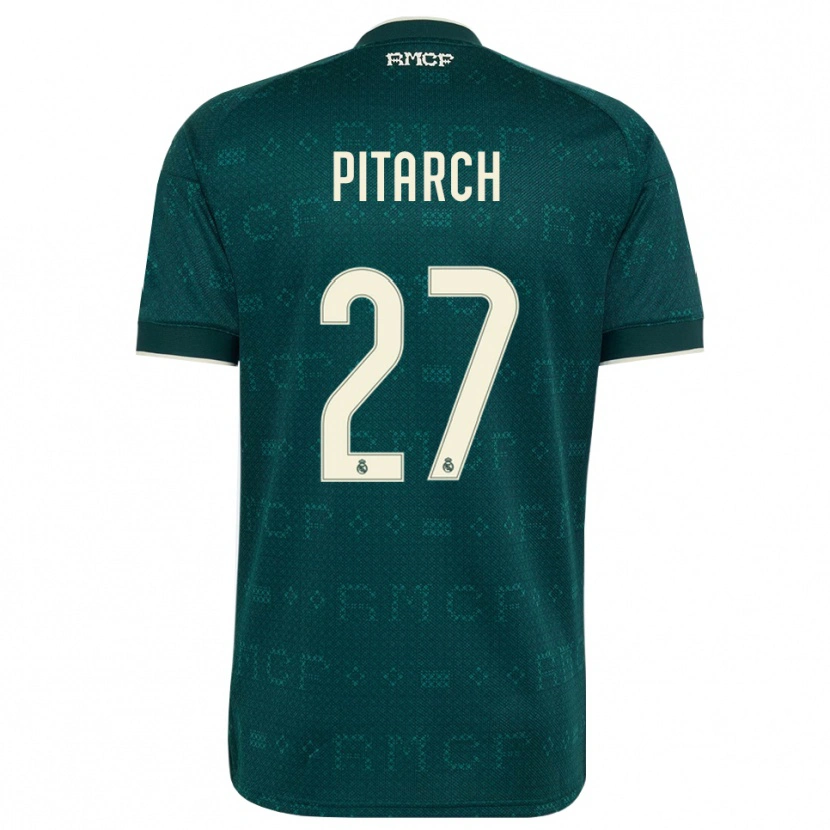 Danxen Mulher Camisola Thiago Pitarch #27 Cinza Ardósia Escuro Branco Alternativa 2026/27 Camisa Brasil