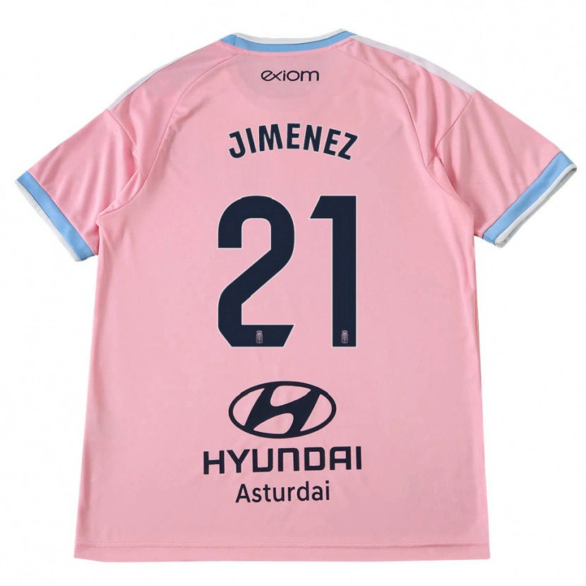 Danxen Mulher Camisola David Jiménez #21 Azul Centáurea Rosa Alternativa 2026/27 Camisa Brasil