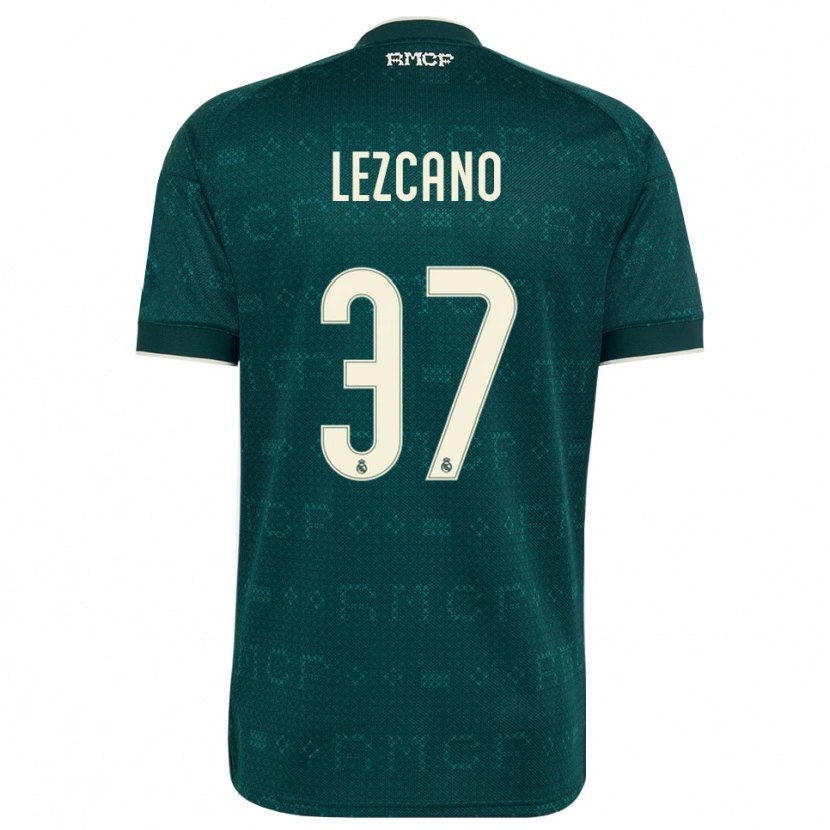 Danxen Mulher Camisola Álvaro Lezcano #37 Cinza Ardósia Escuro Branco Alternativa 2026/27 Camisa Brasil