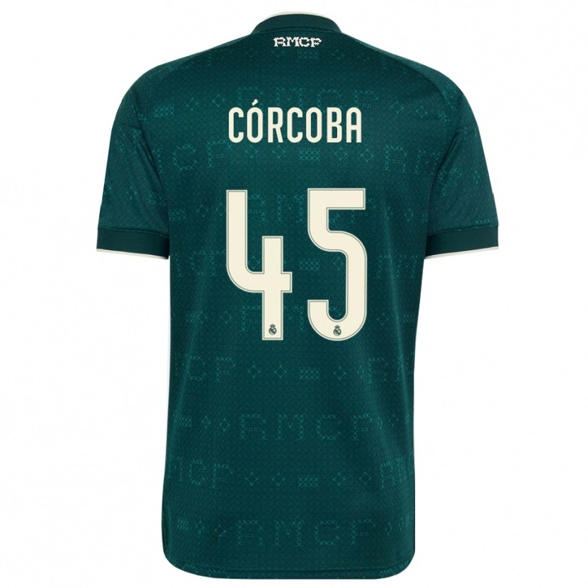 Danxen Mulher Camisola Andrés Córcoba #45 Cinza Ardósia Escuro Branco Alternativa 2026/27 Camisa Brasil