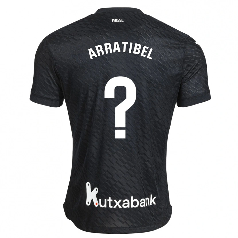 Danxen Mulher Camisola Beñat Arratibel #0 Preto Branco Alternativa 2026/27 Camisa Brasil