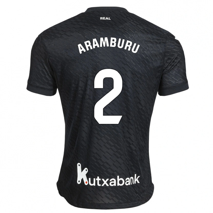 Danxen Mulher Camisola Jon Aramburu #2 Preto Branco Alternativa 2026/27 Camisa Brasil
