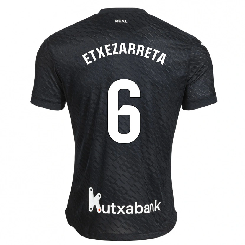 Danxen Mulher Camisola Ane Etxezarreta Aierbe #6 Preto Branco Alternativa 2026/27 Camisa Brasil