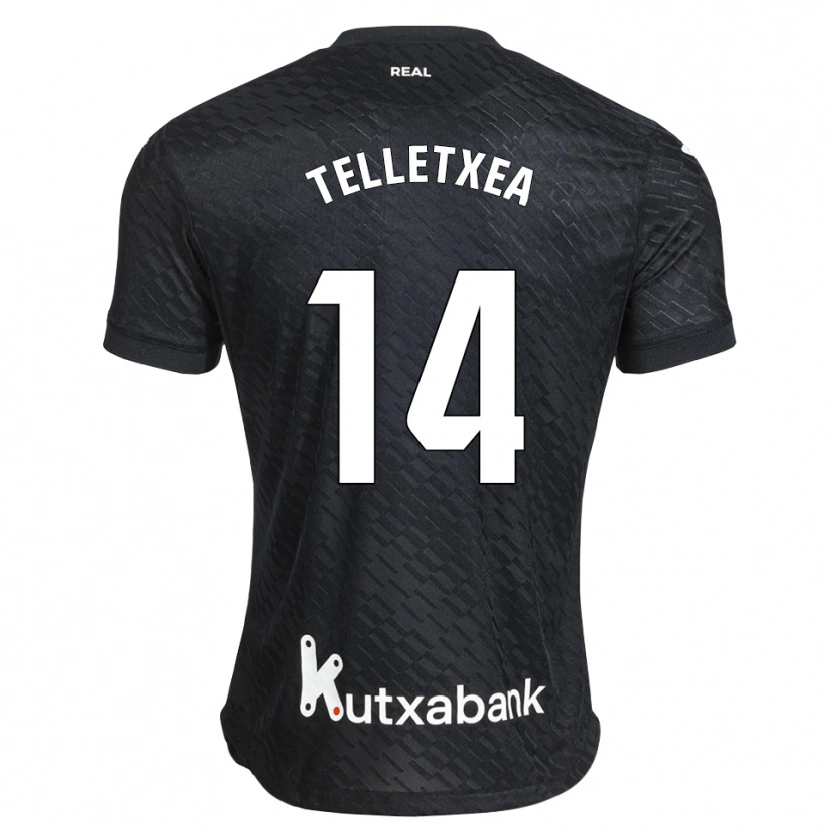 Danxen Mulher Camisola Oihan Telletxea #14 Preto Branco Alternativa 2026/27 Camisa Brasil