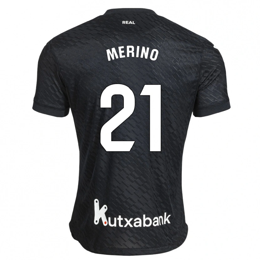 Danxen Mulher Camisola Jon Merino #21 Preto Branco Alternativa 2026/27 Camisa Brasil