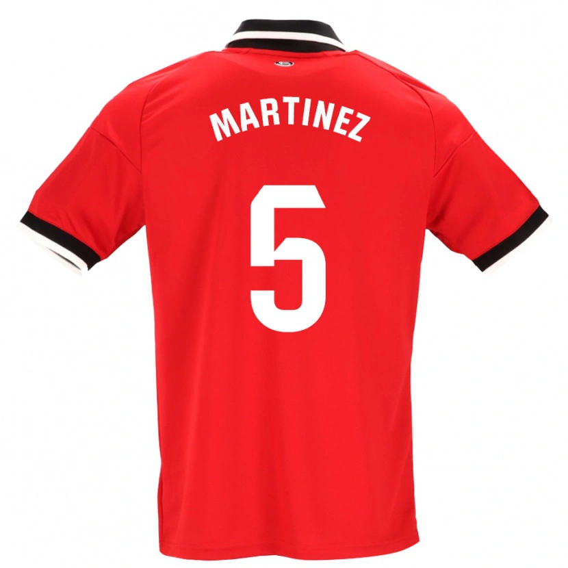 Danxen Mulher Camisola Sergio Martínez #5 Preto Branco Vermelho Alternativa 2026/27 Camisa Brasil