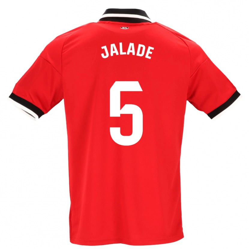 Danxen Mulher Camisola Robert Jalade #5 Preto Branco Vermelho Alternativa 2026/27 Camisa Brasil