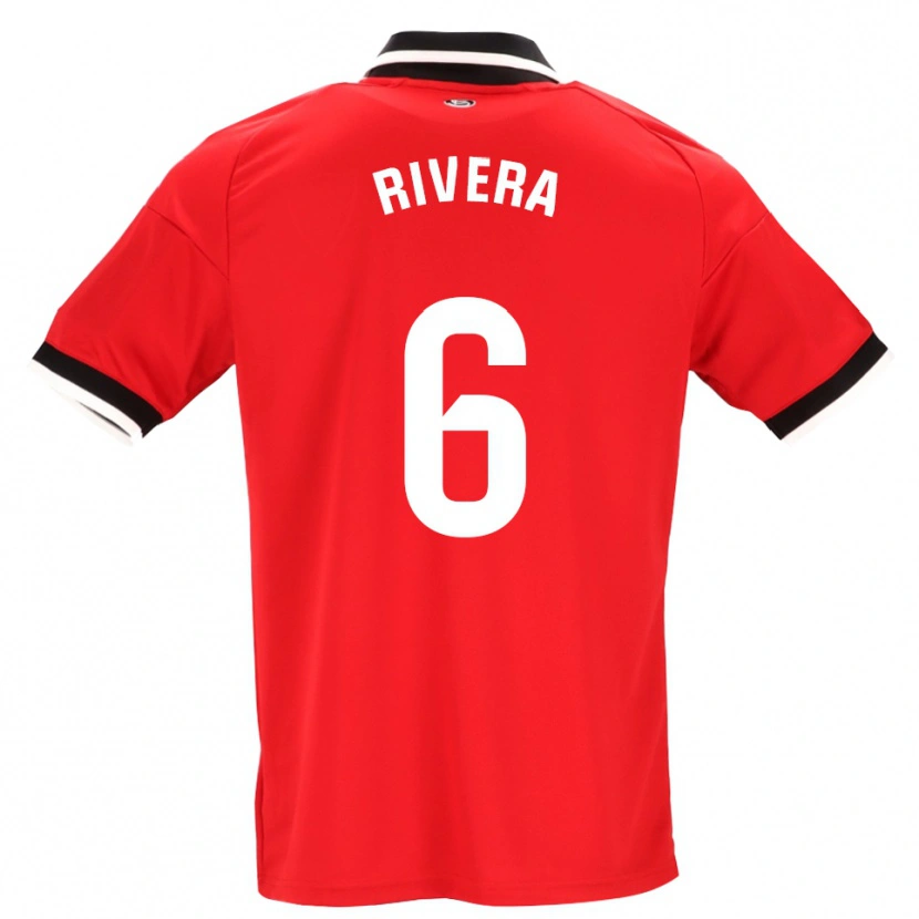 Danxen Mulher Camisola Pablo Rivera #6 Preto Branco Vermelho Alternativa 2026/27 Camisa Brasil
