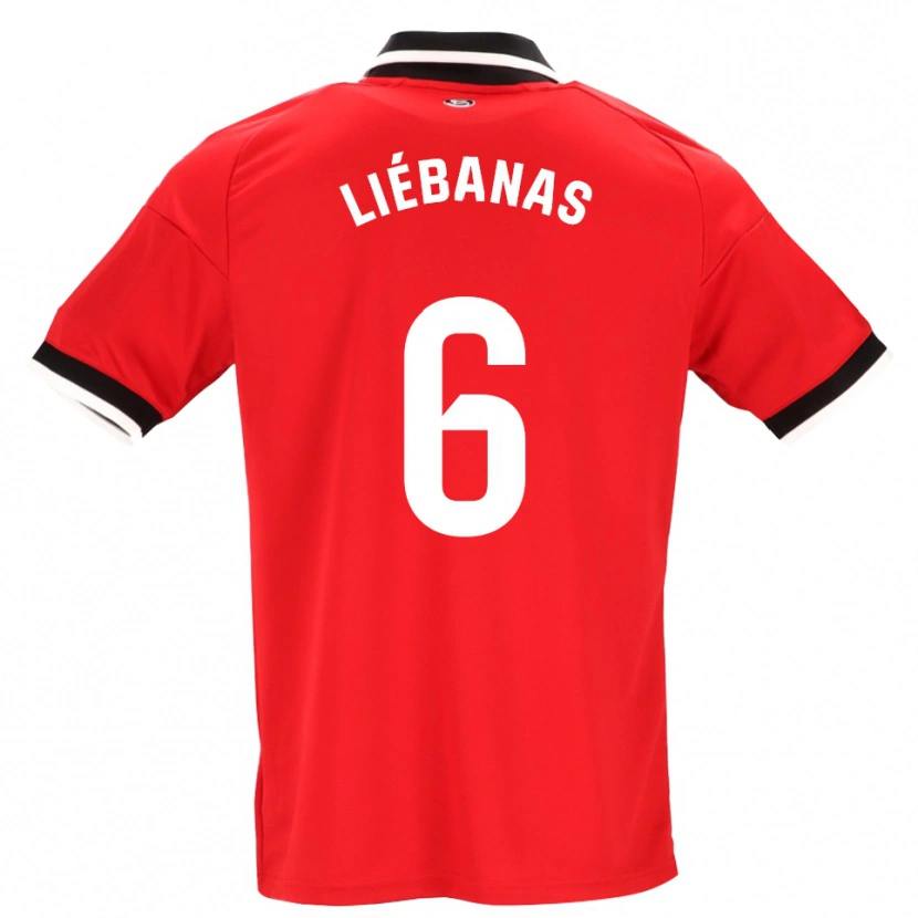 Danxen Mulher Camisola José Manuel Liébanas #6 Preto Branco Vermelho Alternativa 2026/27 Camisa Brasil