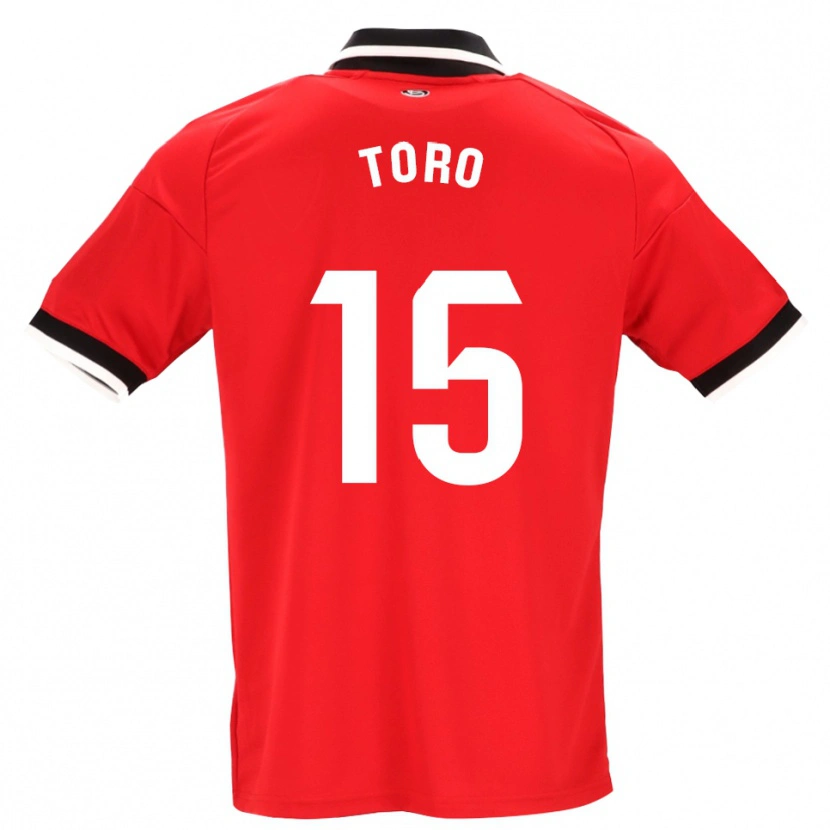 Danxen Mulher Camisola Juanan Toro #15 Preto Branco Vermelho Alternativa 2026/27 Camisa Brasil