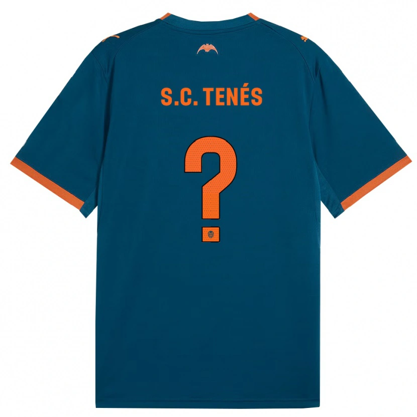 Danxen Mulher Camisola Sergi Canós #0 Azul Aço Laranja Alternativa 2026/27 Camisa Brasil
