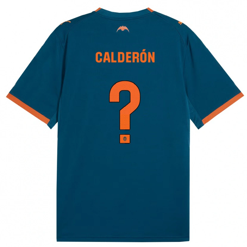 Danxen Mulher Camisola Alfonso Calderón #0 Azul Aço Laranja Alternativa 2026/27 Camisa Brasil