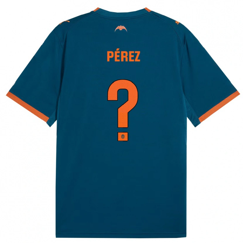 Danxen Mulher Camisola Ricar Pérez #0 Azul Aço Laranja Alternativa 2026/27 Camisa Brasil