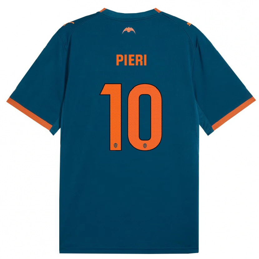 Danxen Mulher Camisola Andreas Pieri #10 Azul Aço Laranja Alternativa 2026/27 Camisa Brasil