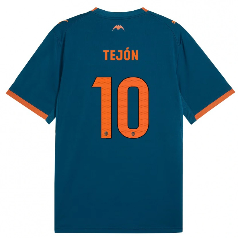 Danxen Mulher Camisola Martín Tejón #10 Azul Aço Laranja Alternativa 2026/27 Camisa Brasil
